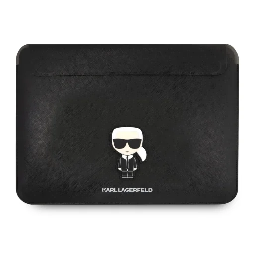 Karl Lagerfeld Saffiano Ikonik Sleeve macbook tok 16'' fekete (KLCS16PISFBK) - 1