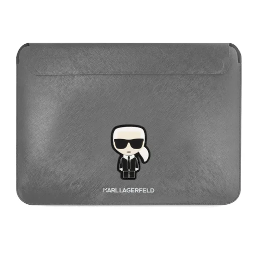 Karl Lagerfeld Saffiano Ikonik Sleeve macbook tok 16'' ezüst (KLCS16PISFG) - 1