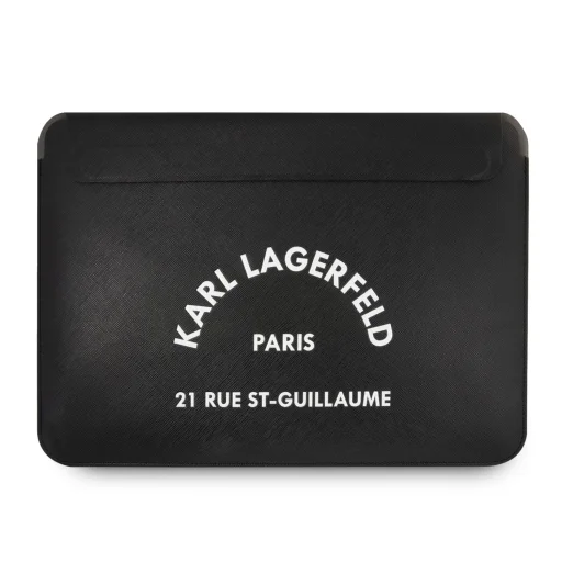 Karl Lagerfeld Saffiano RSG Embossed Sleeve tok 13/ 14'' fekete (KLCS14RSGSFBK) - 1