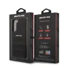 Samsung Galaxy S22+ Plus AMG Perforált valódi bőr tok fekete (AMHCS22MGSEBK) - 4