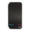 Samsung Galaxy S22+ Plus BMW M PC / TPU Tricolor Carbon hatású fliptok fekete (BMBKS22MPUCARTCBK) - 3
