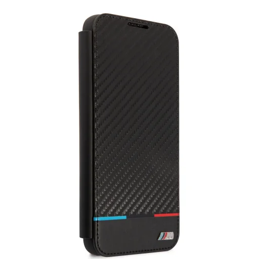 Samsung Galaxy S22+ Plus BMW M PC / TPU Tricolor Carbon hatású fliptok fekete (BMBKS22MPUCARTCBK) - 5