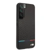 Samsung Galaxy S22 BMW M PC / TPU Tricolor Stripes hatású tok fekete (BMHCS22SPUCARTCBK) thumbnail