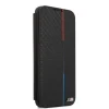Samsung Galaxy S22+ Plus BMW PU Triangles Tricolor fliptok fekete (BMBKS22MTRTBK) thumbnail