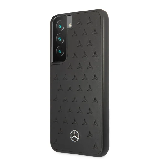 Samsung Galaxy S22+ Plus Mercedes Quilted Valódi bőr tok fekete (MEHCS22MPSQBK) - 6