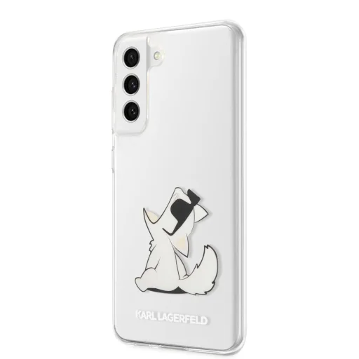 Samsung S21 FE 5G Karl Lagerfeld Choupette Eat tok átlátszó (KLHCS21FCFNRC) - 1