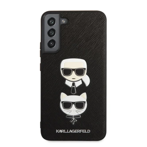 Samsung Galaxy S22+ Plus Karl Lagerfeld Karl Choupette Saffiano tok fekete (KLHCS22MSAKICKCBK) - 6