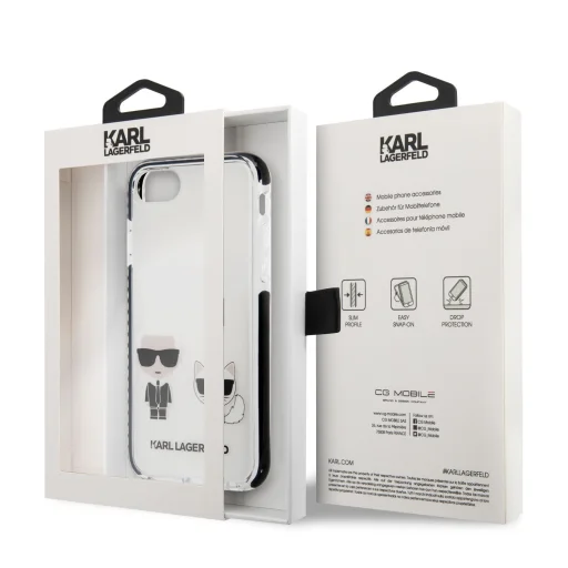 iPhone 7/8/SE2020/SE2022 Karl Lagerfeld TPE tok fekete (KLHCI8TPEKCW) - 7