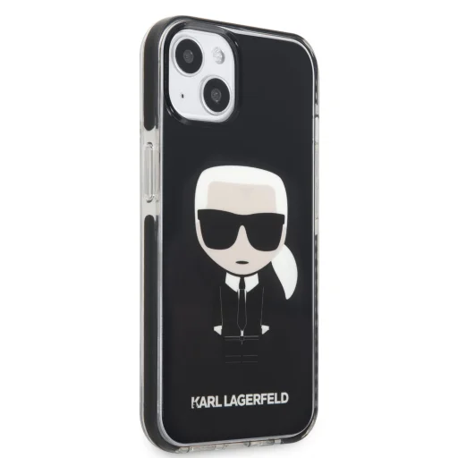 iPhone 13 mini Karl Lagerfeld TPE Body Ikonik tok fekete (KLHCP13STPEIKK) - 4
