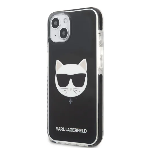 iPhone 13 mini Karl Lagerfeld TPE Choupette Head tok fekete (KLHCP13STPECK) - 3