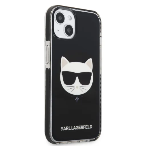 iPhone 13 mini Karl Lagerfeld TPE Choupette Head tok fekete (KLHCP13STPECK) - 6