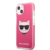 iPhone 13 Karl Lagerfeld TPE Choupette Head tok fukszia (KLHCP13MTPECPI) - 6