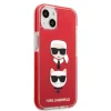 iPhone 13 mini Karl Lagerfeld TPE Karl and Choupette tok piros (KLHCP13STPE2TR) thumbnail