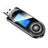 Bluetooth USB-3.5mm audio adapter adó/vevő audio-streaming TV-hez, számítógéphez, autóhoz LCD kijelzővel (T13) thumbnail