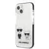 iPhone 13 mini Karl Lagerfeld TPE Karl and Choupette tok fehér (KLHCP13STPEKCW) thumbnail