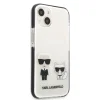 iPhone 13 mini Karl Lagerfeld TPE Karl and Choupette tok fehér (KLHCP13STPEKCW) thumbnail