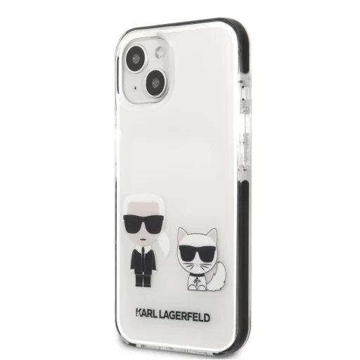 iPhone 13 mini Karl Lagerfeld TPE Karl and Choupette tok fehér (KLHCP13STPEKCW) - 2