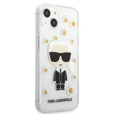 iPhone 13 mini Karl Lagerfeld Ikonik Flower tok átlátszó (KLHCP13SHFLT)