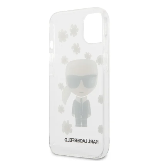iPhone 13 mini Karl Lagerfeld Ikonik Flower tok átlátszó (KLHCP13SHFLT) - 3