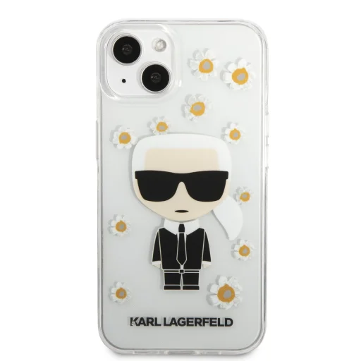iPhone 13 mini Karl Lagerfeld Ikonik Flower tok átlátszó (KLHCP13SHFLT) - 6