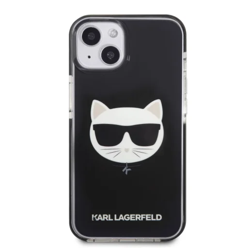 iPhone 13 Karl Lagerfeld TPE Choupette Head tok fekete (KLHCP13MTPECK) - 5