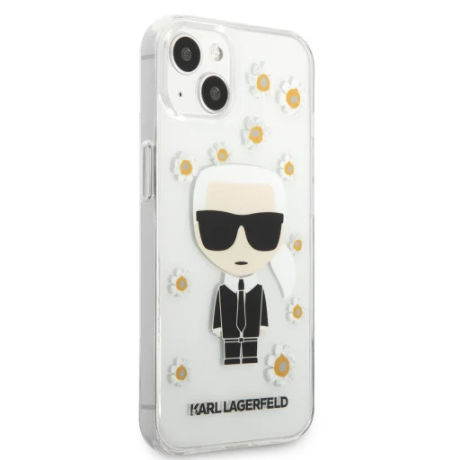 iPhone 13 Karl Lagerfeld Ikonik Flower tok átlátszó (KLHCP13MHFLT) - 2