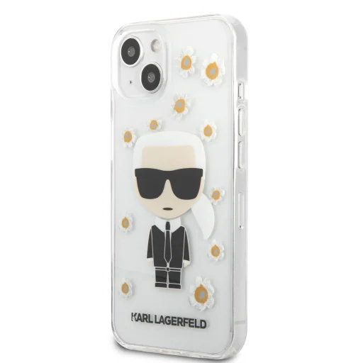 iPhone 13 Karl Lagerfeld Ikonik Flower tok átlátszó (KLHCP13MHFLT) - 1