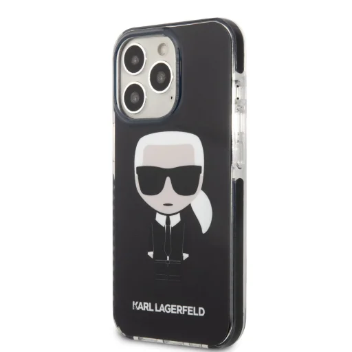 iPhone 13 Pro Karl Lagerfeld TPE Body Ikonik tok fekete (KLHCP13LTPEIKK) - 1