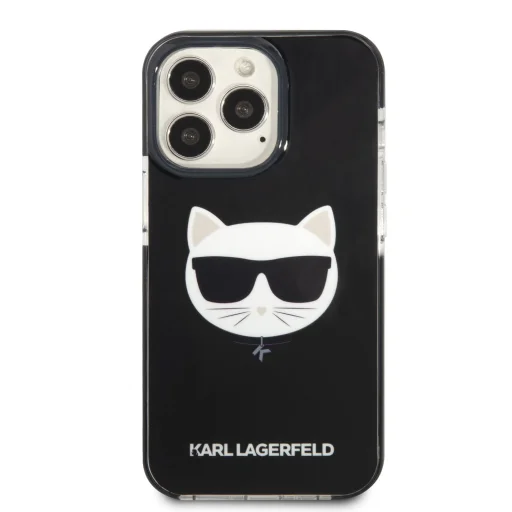 iPhone 13 Pro Karl Lagerfeld TPE Choupette Head tok fekete (KLHCP13LTPECK) - 5