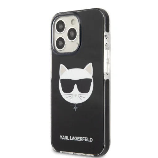 iPhone 13 Pro Karl Lagerfeld TPE Choupette Head tok fekete (KLHCP13LTPECK) - 3