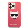 iPhone 13 Pro Karl Lagerfeld TPE Choupette Head tok fukszia (KLHCP13LTPECPI) - 2
