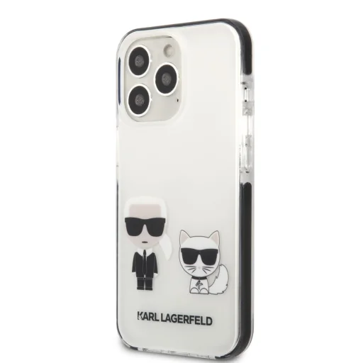 iPhone 13 Pro Karl Lagerfeld TPE Karl and Choupette tok fehér (KLHCP13LTPEKCW) - 5
