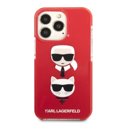 iPhone 13 Pro Karl Lagerfeld TPE Karl and Choupette tok piros (KLHCP13LTPE2TR) - 3