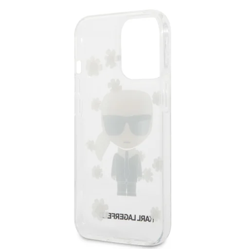 iPhone 13 Pro Karl Lagerfeld Ikonik Flower tok átlátszó (KLHCP13LHFLT) - 2