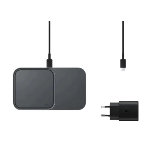 Samsung EP-P5400TBE Duo Pad vezeték nélküli Qi töltőállomás + adapter fekete - 4