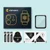 Apple Watch 4/5/6/SE (44mm) 1db Prémum kijelzővédő üvegfólia fekete kerettel Alphajack - 2