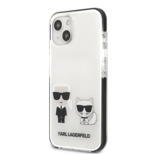 iPhone 13 Karl Lagerfeld TPE tok fehér (KLHCP13MTPEKCW) - 1