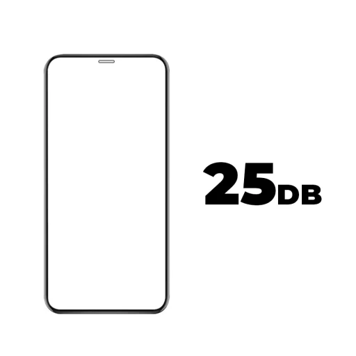 25db iPhone 13 Mini 9H 5D kijelzővédő üvegfólia fekete kerettel - 1