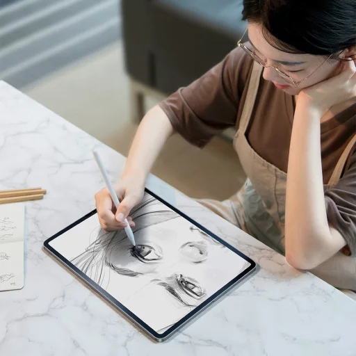 iPad Pro 11'' Baseus 0.15mm matt papír érzetű kijelzővédő fólia (SGAPIPD-BZK02) - 4