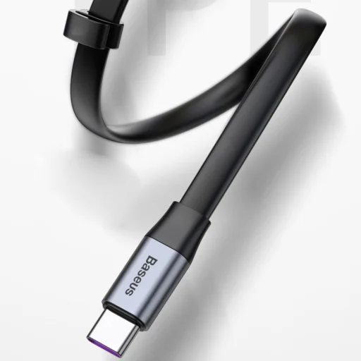 Baseus Simple HW Gyorstöltésre alkalmas adatkábel USB - USB Type-C 5A 40W 23cm arany (CATMBJ-BV3) - 4