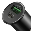 Baseus Univerzális Szivargyújtós töltő PPS Smart USB - USB Type-C 30W QC 4.0 QC4 + PD 3.0 VOOC SCP AFC MTKPE fekete (CCYS-C01) thumbnail