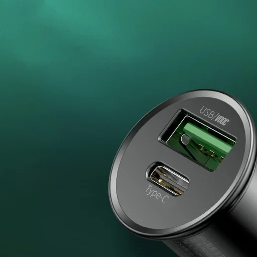 Baseus Univerzális Szivargyújtós töltő PPS Smart USB - USB Type-C 30W QC 4.0 QC4 + PD 3.0 VOOC SCP AFC MTKPE fekete (CCYS-C01) - 7