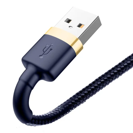 Baseus Cafule Nylon harisnyázott USB/Lightning kábel QC3.0 1.5A 2m Kék (CALKLF-CV3) - 2