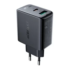 Acefast A5 fali töltő USB Type C / USB 32W PPS PD QC 3.0 AFC FCP fekete