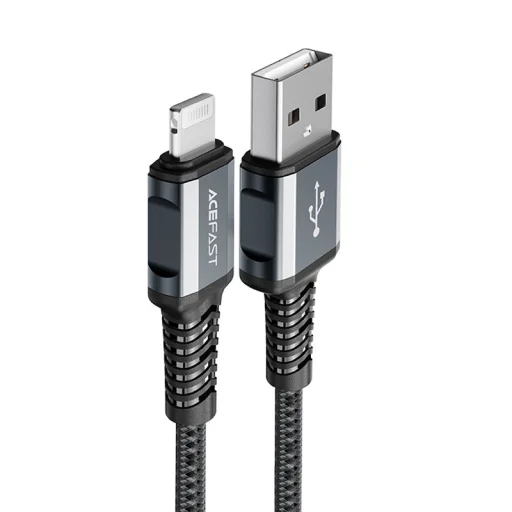 Acefast C1-02 MFI kábel USB - Lightning 2.4A 1,2 m szürke - 1