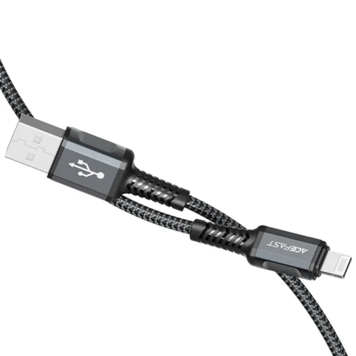 Acefast C1-02 MFI kábel USB - Lightning 2.4A 1,2 m szürke - 6