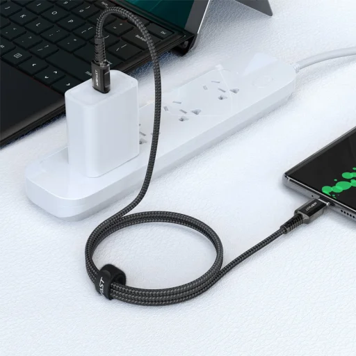 Acefast C1-03 USB Type C - USB Type C kábel 1.2m 60W (20V / 3A) fekete - 4