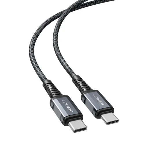 Acefast C1-03 USB Type C - USB Type C kábel 1.2m 60W (20V / 3A) szürke - 2