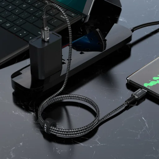 Acefast C1-03 USB Type C - USB Type C kábel 1.2m 60W (20V / 3A) szürke - 5
