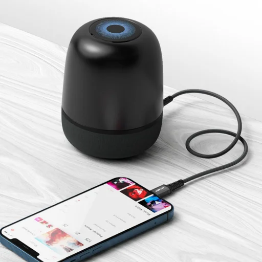 Acefast C1-06 MFI Lightning - 3.5mm mini jack audiokábel 1.2m AUX fekete - 3